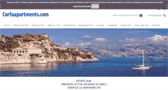 Desktop Screenshot of corfuapartments.com