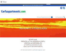 Tablet Screenshot of corfuapartments.com